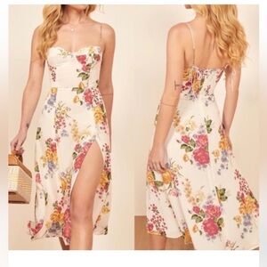 Reformation Floral Midi Dress size 2